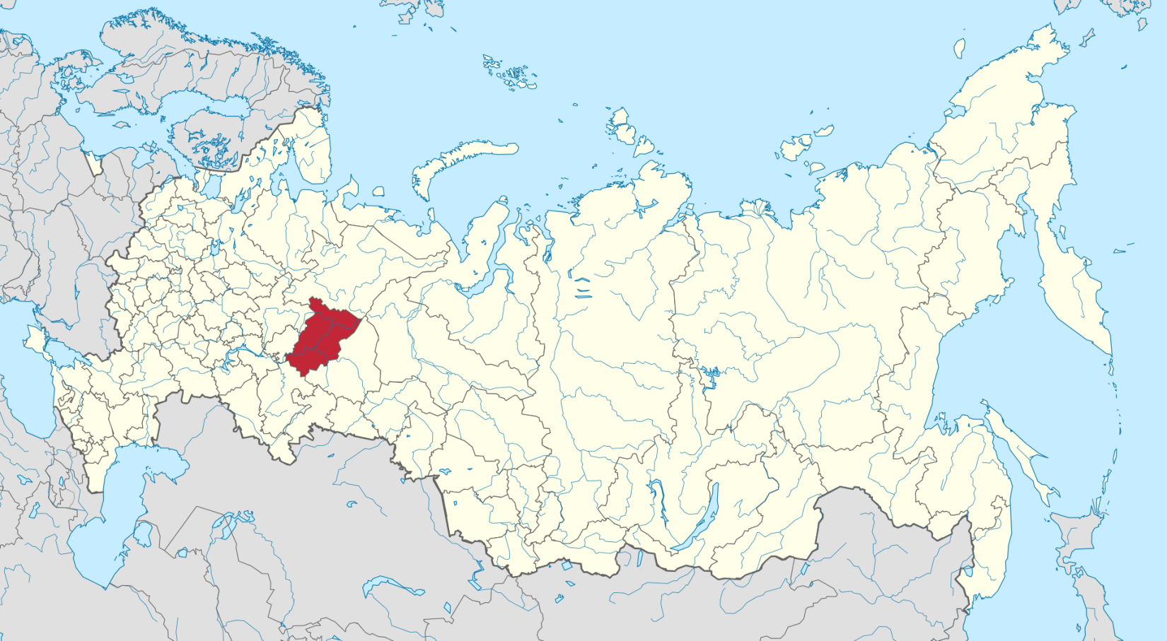 Пермский край на карте