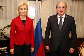 Встреча Посла России О.Васнецова с Башканом Гагаузии И.Влах Встреча Посла России О.Васнецова с Башканом Гагаузии И.Влах